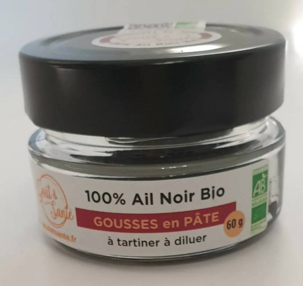 100% Ail Noir Bio gousses en pâte