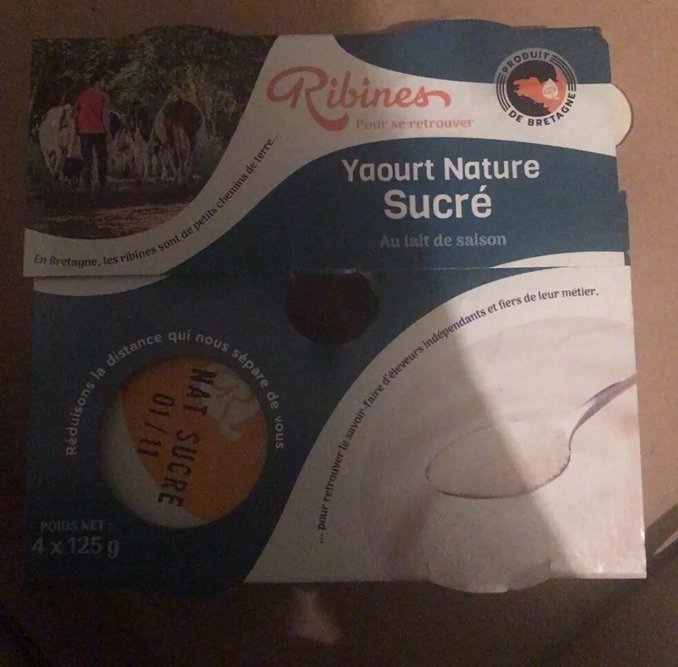 Yaourt nature sucré