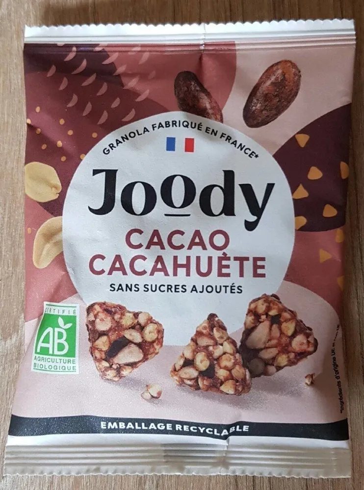 cacao cacahuète sans sucres ajoutés