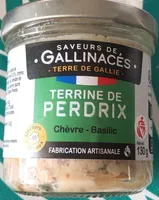 Terrine de perdrix chevre basilic