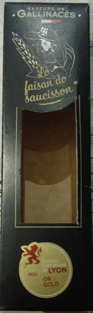 Saucisson sec de faisan