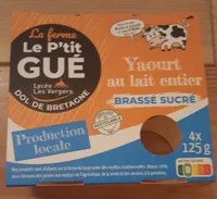 Yaourt au lait entier brassé sucré