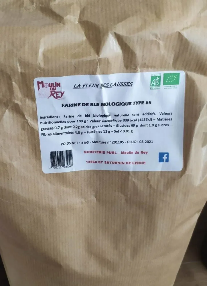 farine de blé biologique type 65