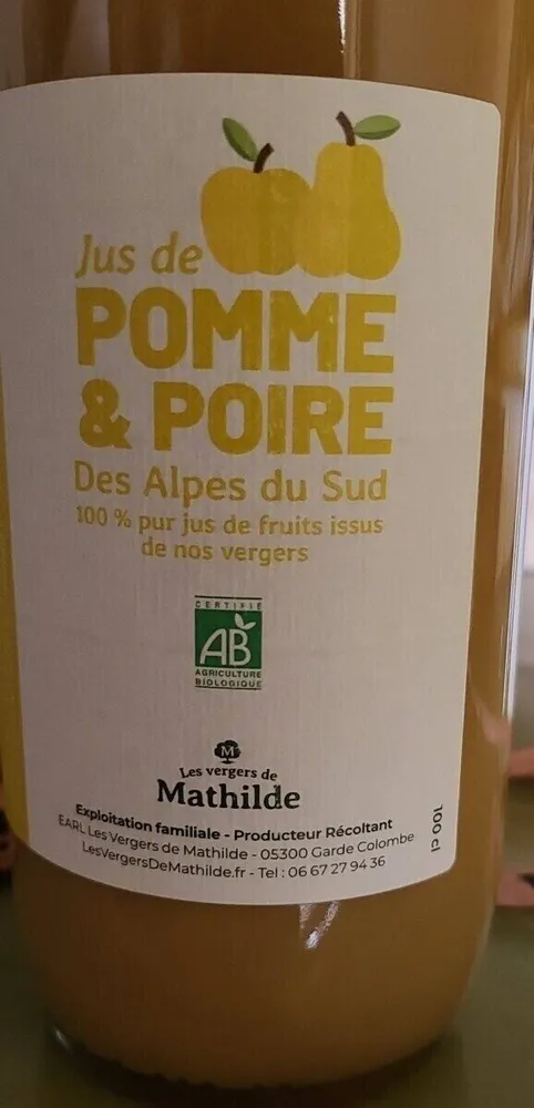 Jus de pommes et poires des Alpes du Sud