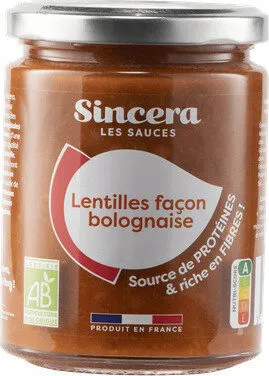 Lentilles façon Bolognaise