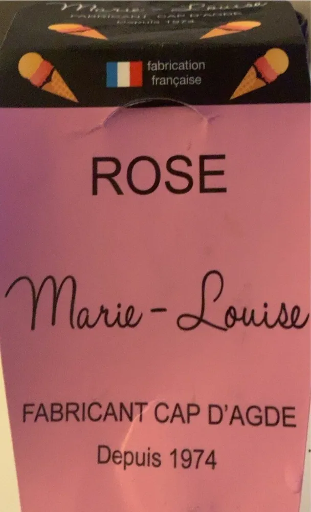 Glace à la rose