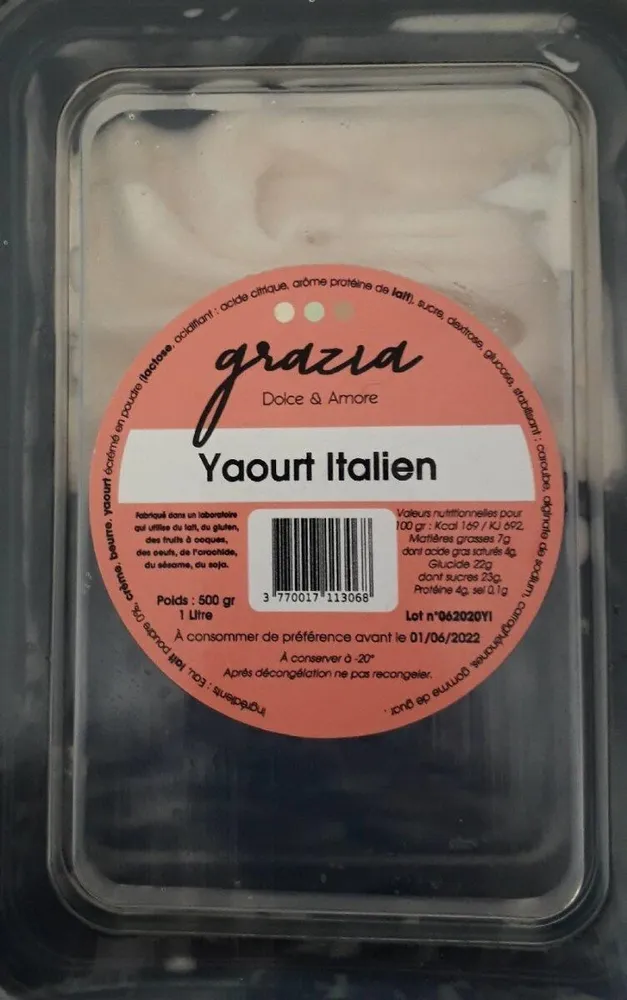 Glace au Yaourt Italien