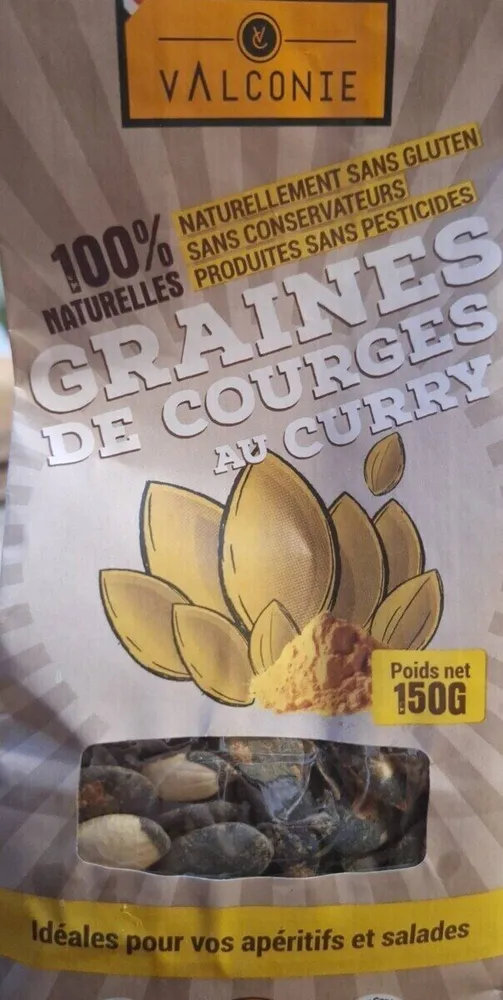 Graine de courges au  curry