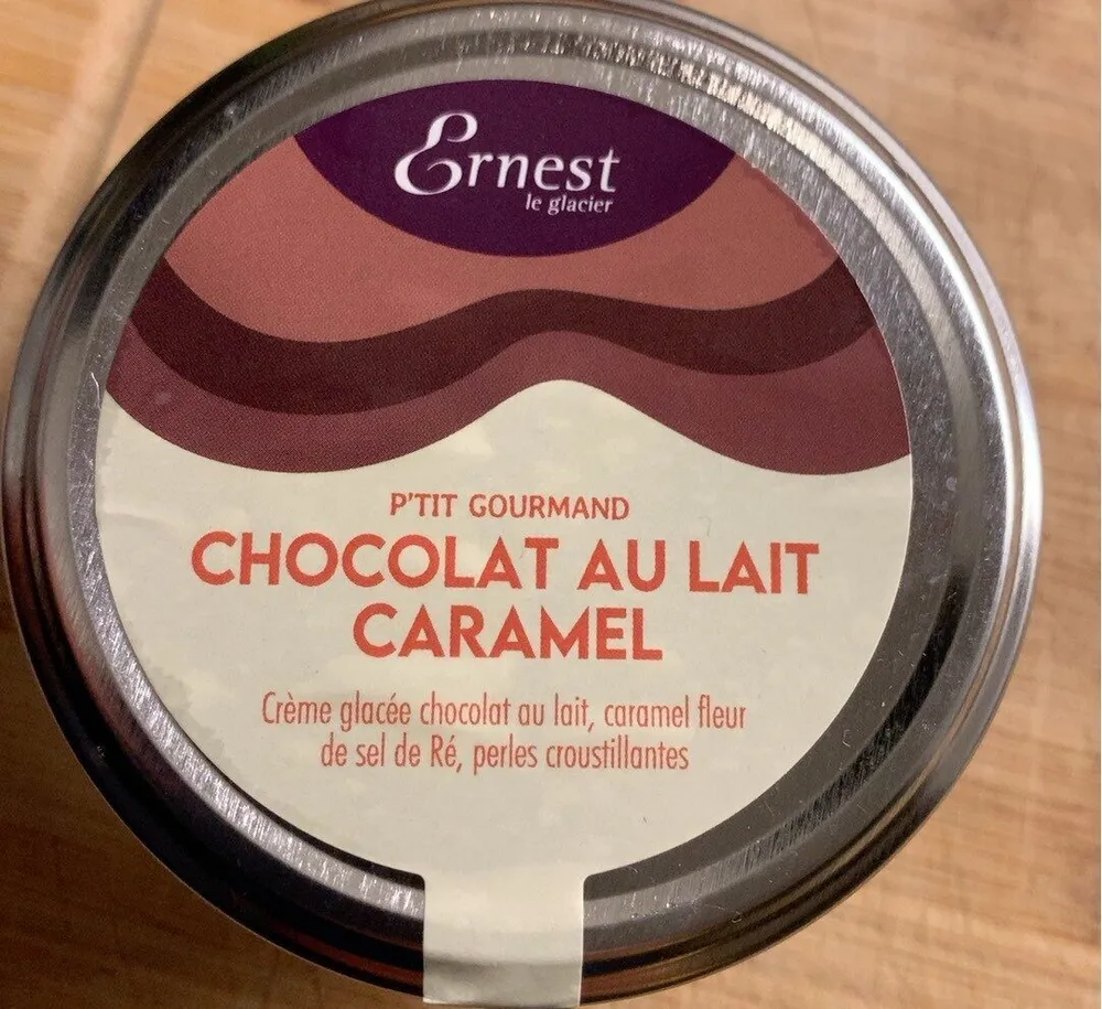 Glace chocolat au lait caramel