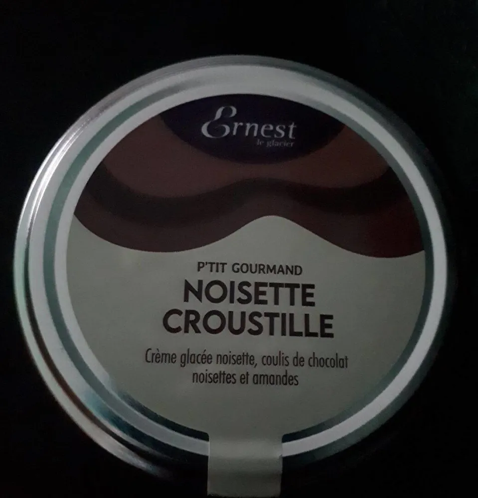 Crème glacée  noisette croustille