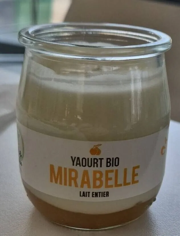 Yaourt bio mirabelle laiterie de la roche