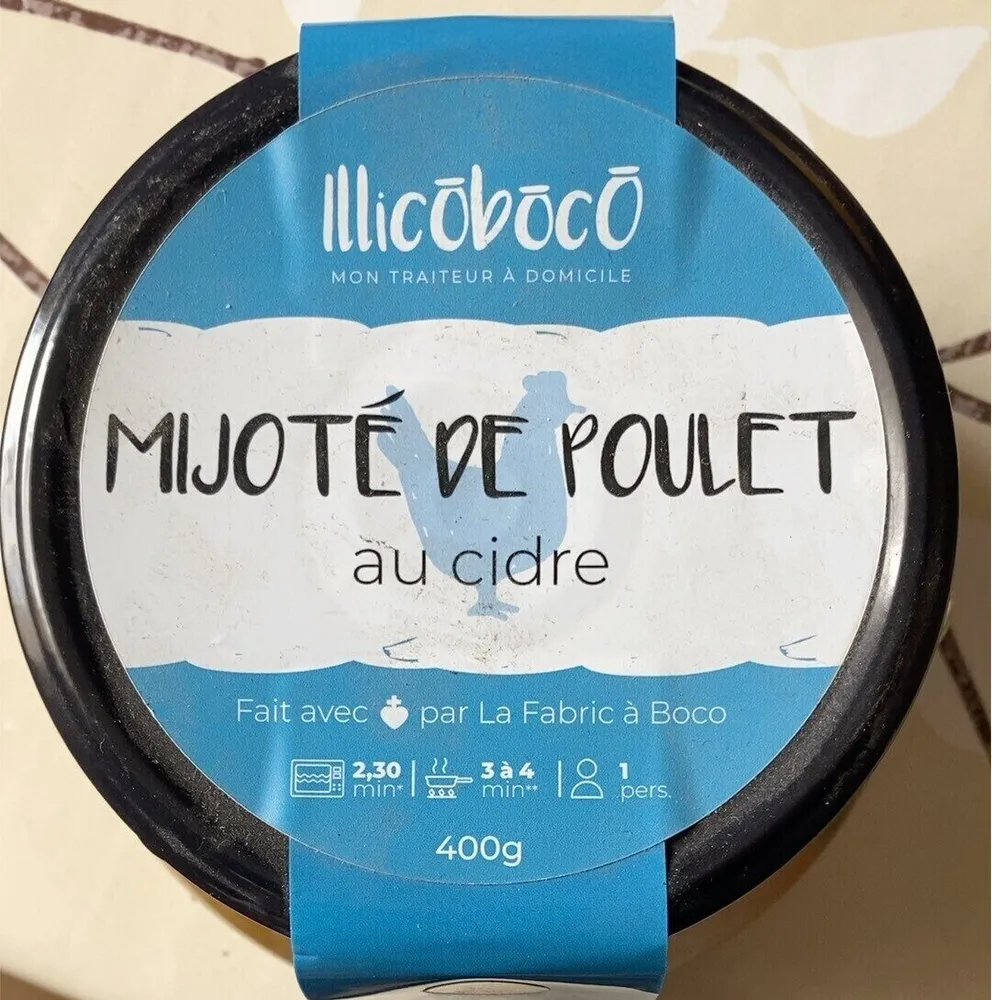 Mijoté de poulet au cidres