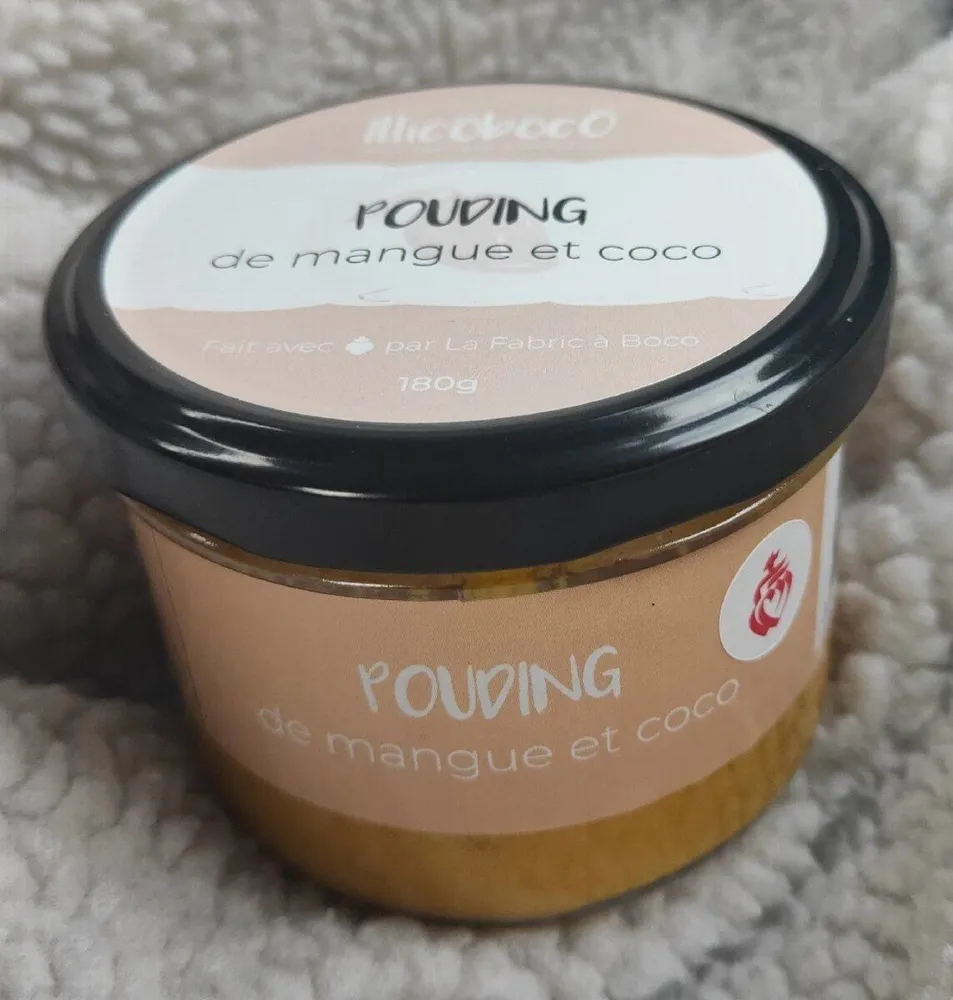 Pouding de mangue et coco