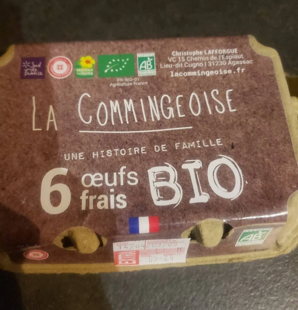 6 œufs frais BIO