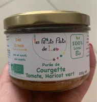 Puree de courgette, tomate, haricot vert
