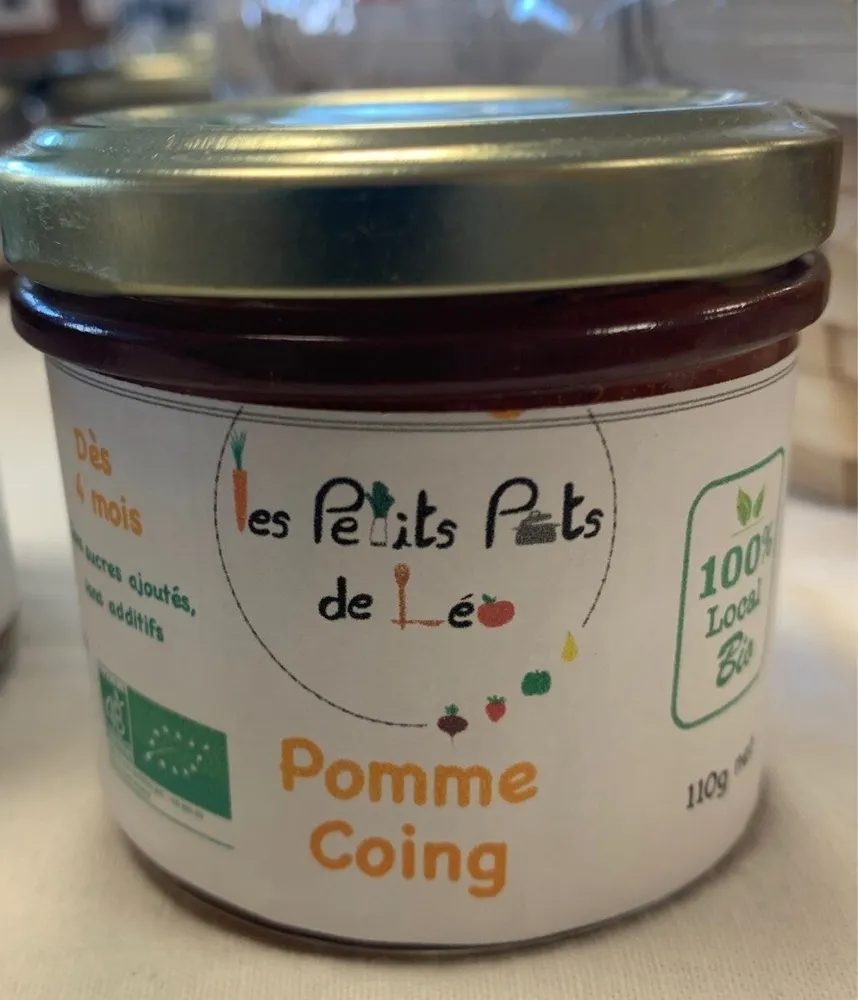 Purée pomme coing