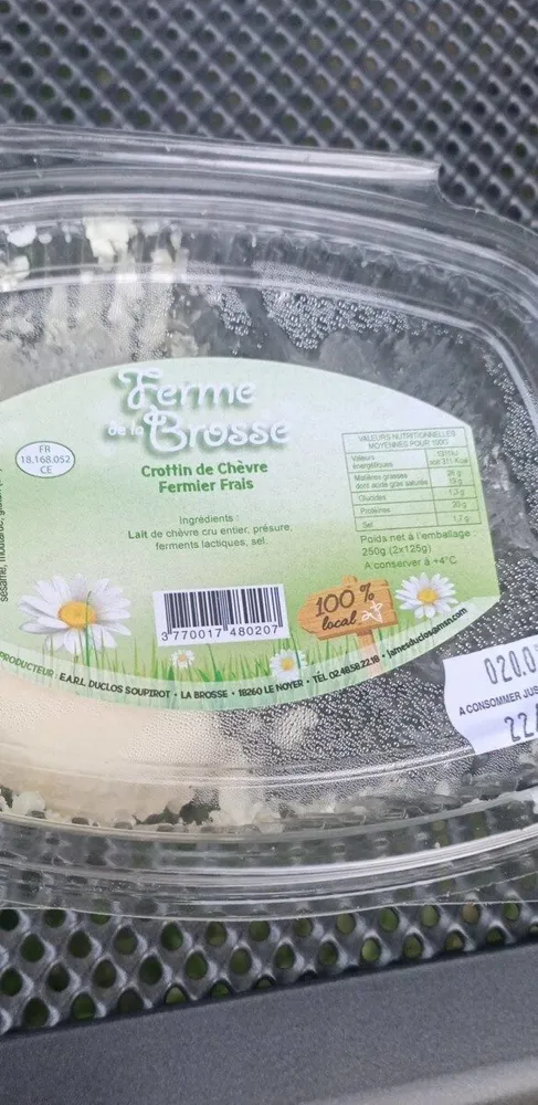 Crottin de chèvre fermier frais