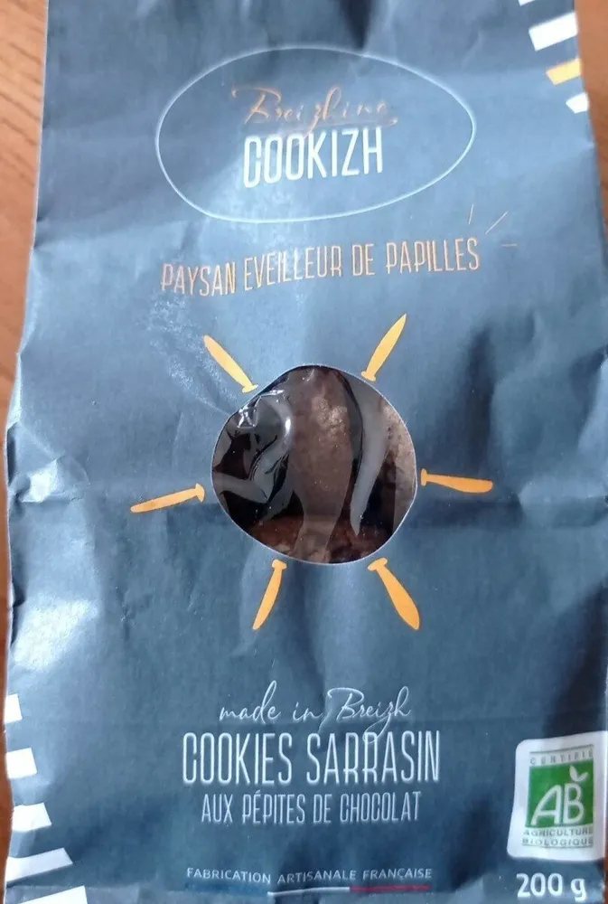 Cookies sarrasin aux pépites de chocolat