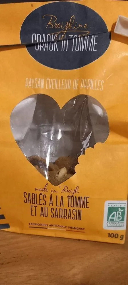 Sablés à  la tomme et au sarrasin