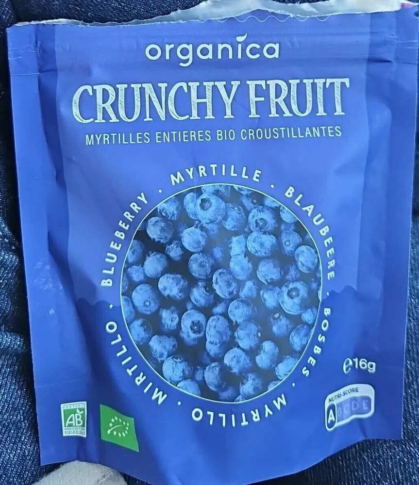 CRUNCHY FRUIT MYRTILLES ENTIERES BIO CROUSTILLANTES