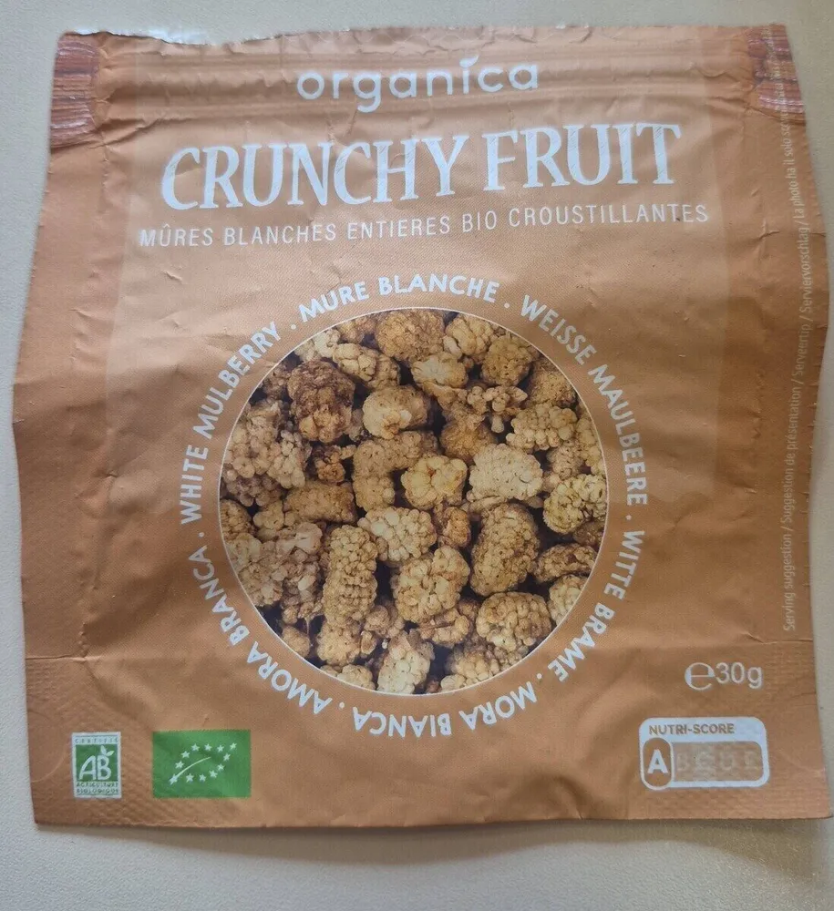 CRUNCHY FRUIT MÛRES BLANCHES ENTIERES BIO CROUSTILLANTES