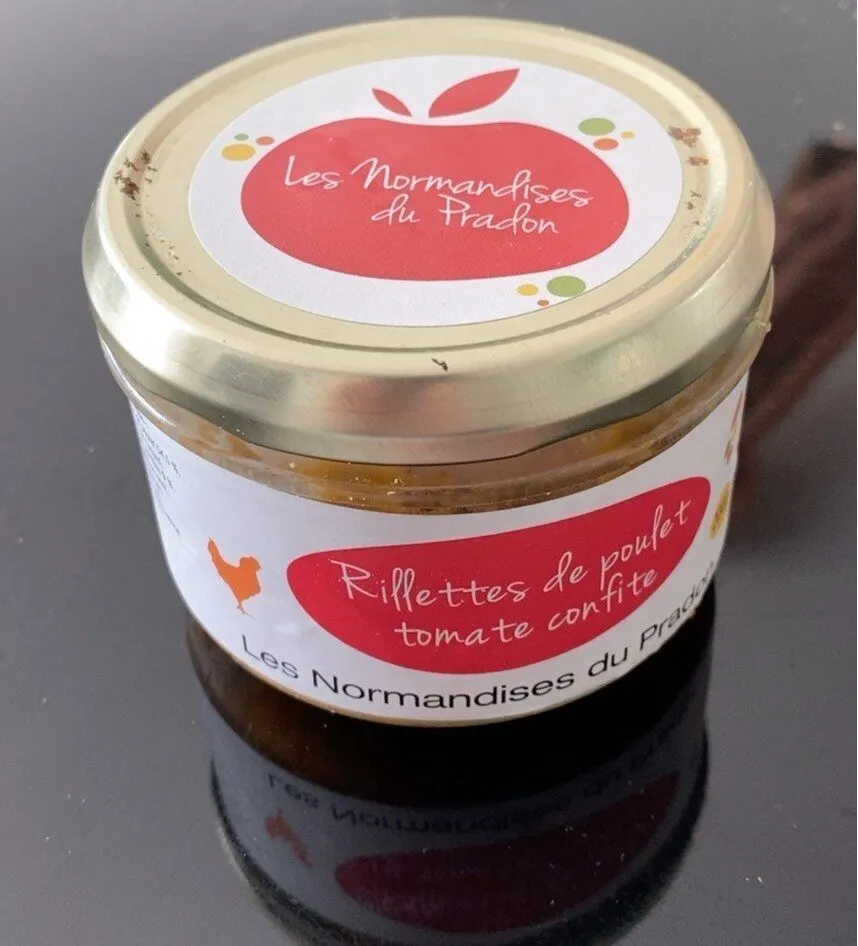 Rillettes de poulet tomate confite