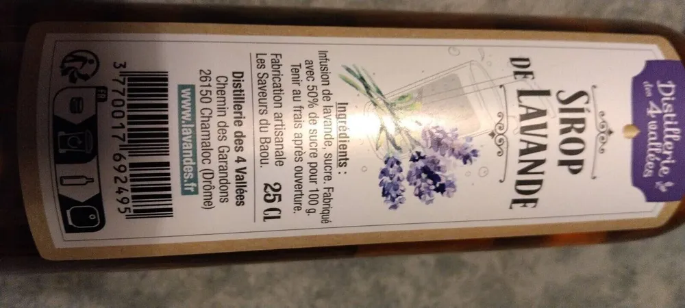 Sirop de lavande