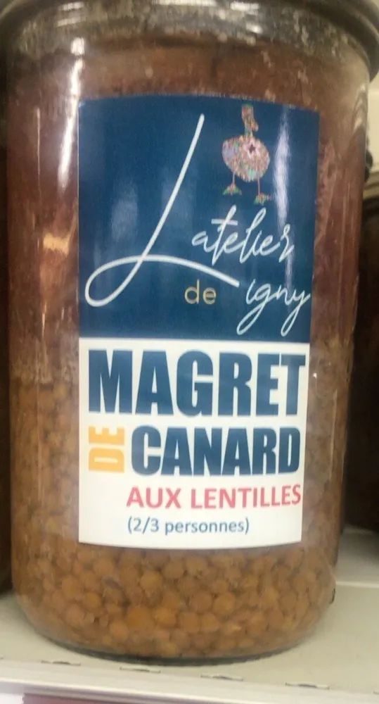 Magret de canard aux lentilles