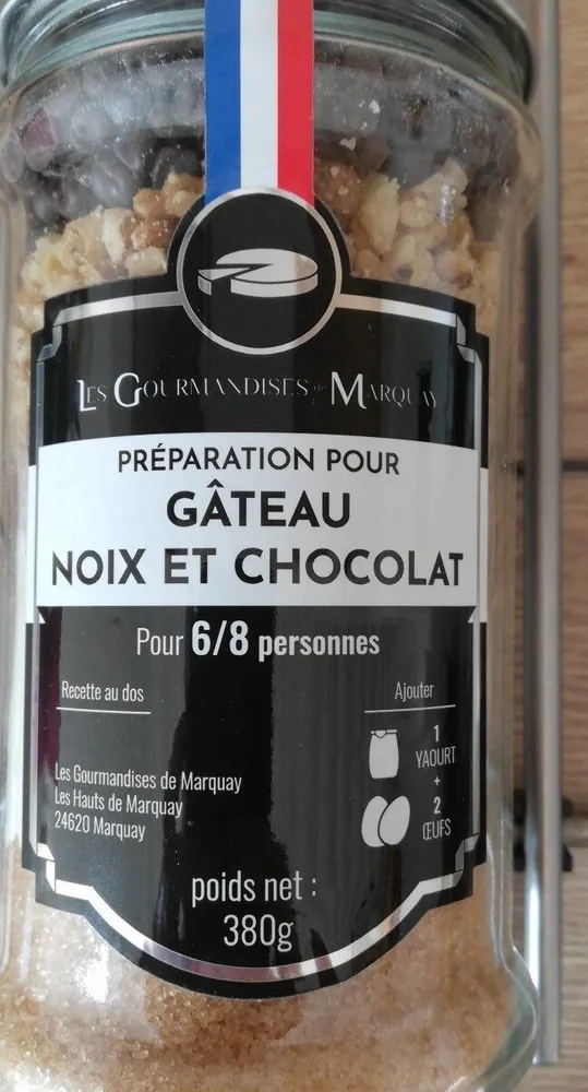 Gâteau noix et chocolat