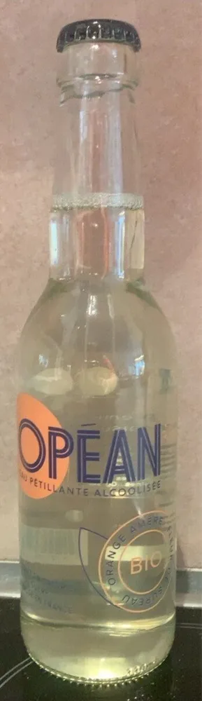 Eau pétillante alcoolisée - Orange amère - Fleur de sureau