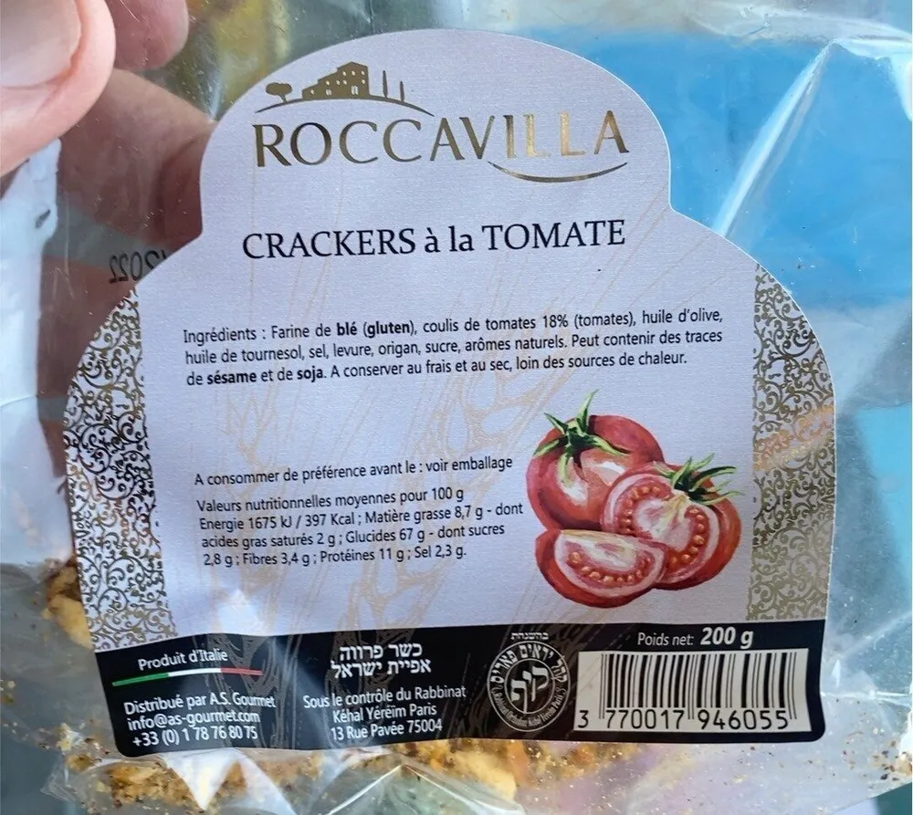 Crackers à la tomate