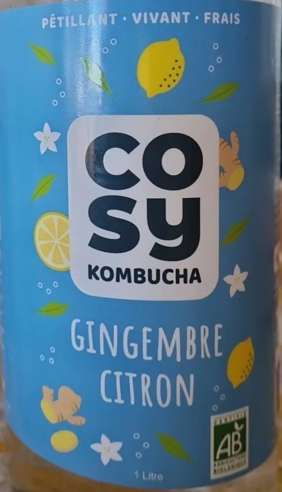 Cosy kombucha Gingembre citron