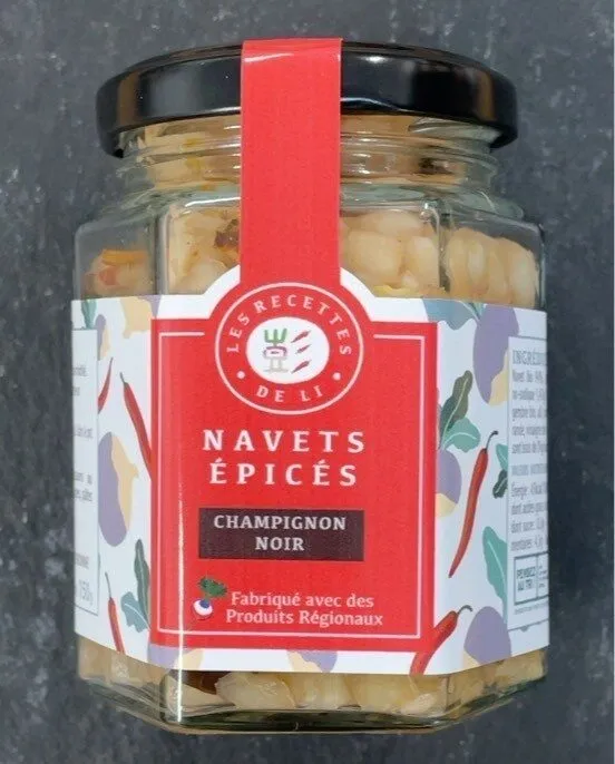 Navets épicés Champignon noir