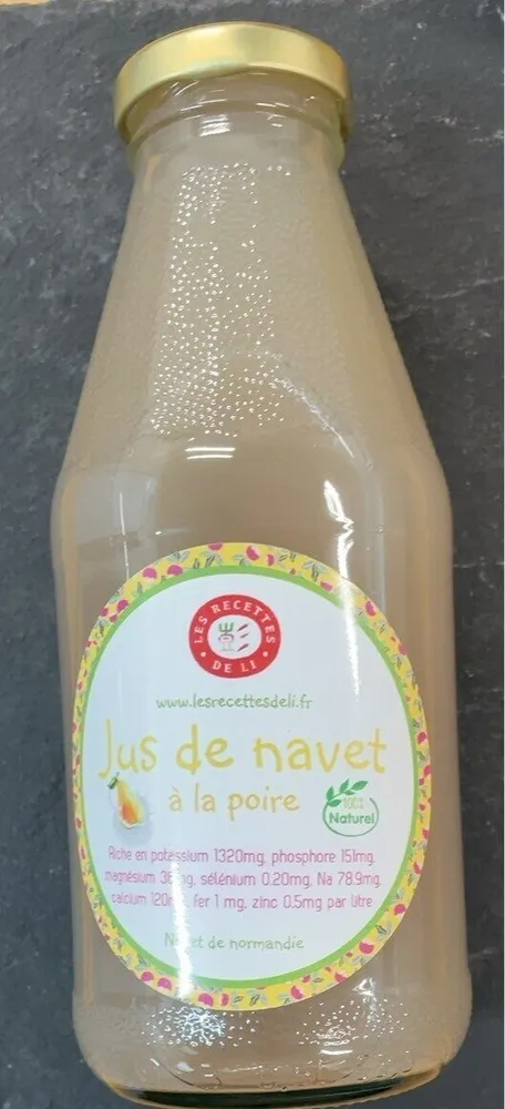 Jus de navet à la poire