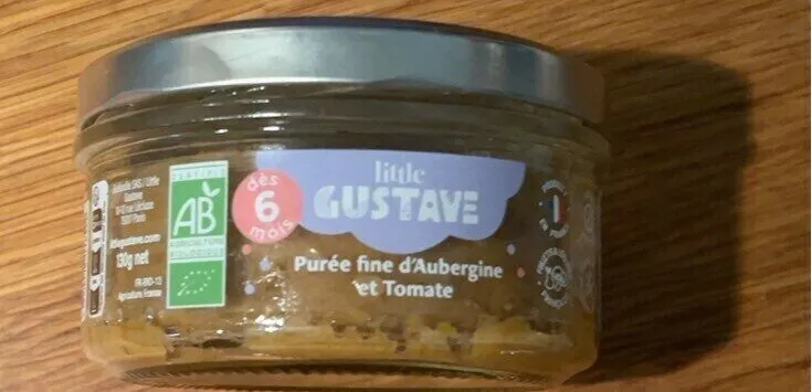 Purée fine d'aubergine et fe tomate