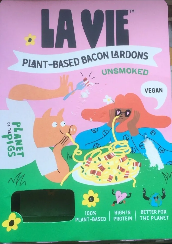 Plant based bacon lardons