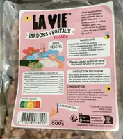Lardons végétaux fumés