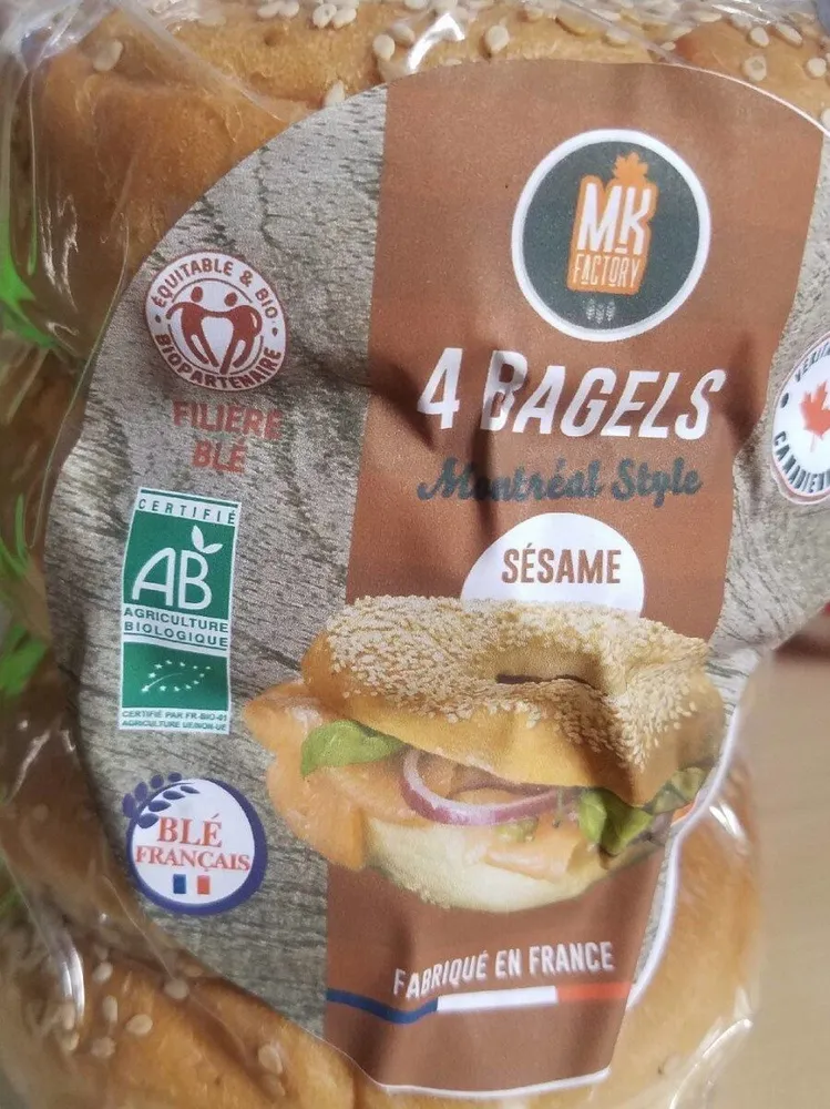 4 Bagels Montréal Style au sésame