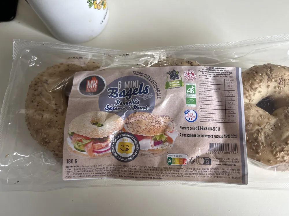 6 mini bagels