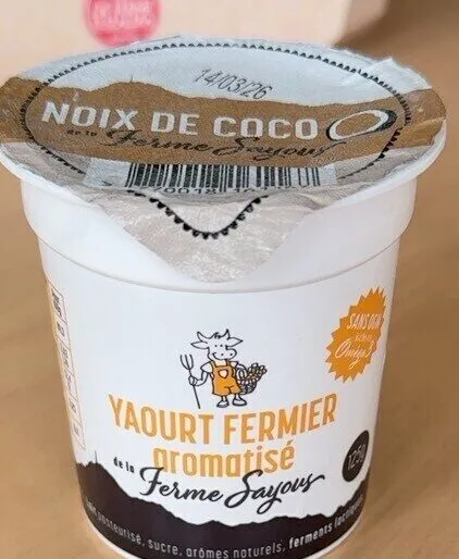Yahourt fermier aromatisé