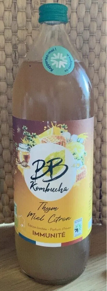 Kombucha Thym Miel Citron