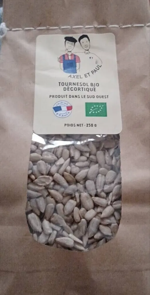 Graines de tournesol décortiquées bio