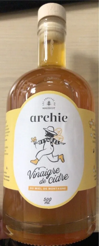 Vinaigre de cidre au miel de montagne