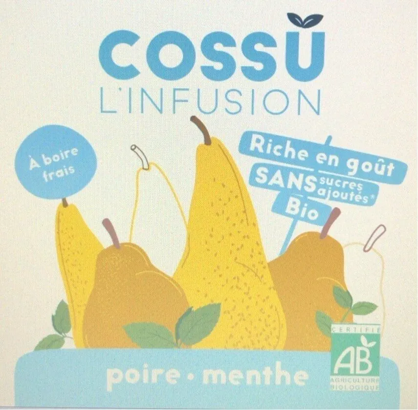 Cossu infusion poire menthe