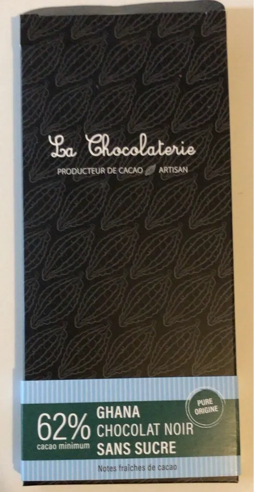 Chocolat noir 62% sans sucre