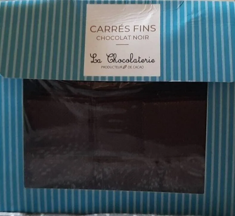 Carrés fins au chocolat noir