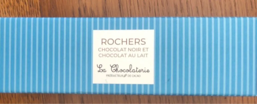 Rochers chocolat noir et chocolat au lait