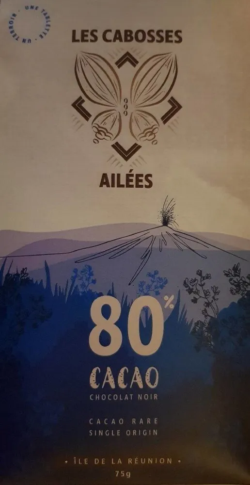 Chocolat noir 80% single origine Ile de la Réunion