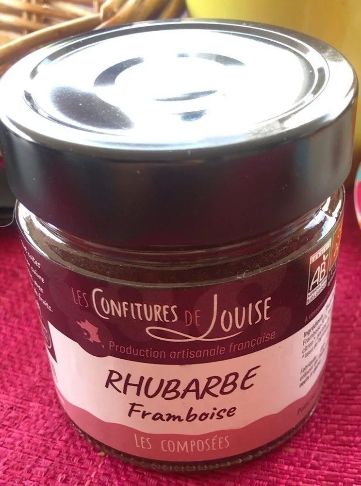 Confiture rhubarbe framboise
