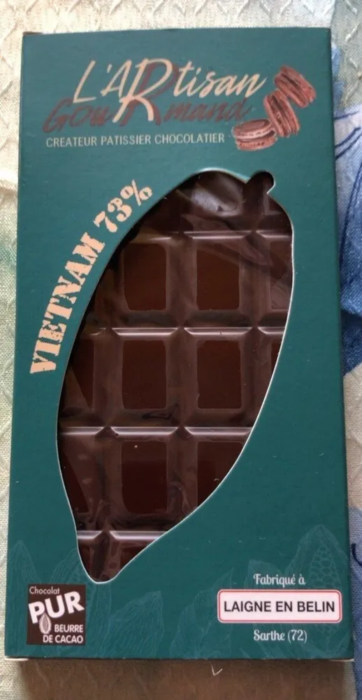Chocolat noir Vietnam 73%